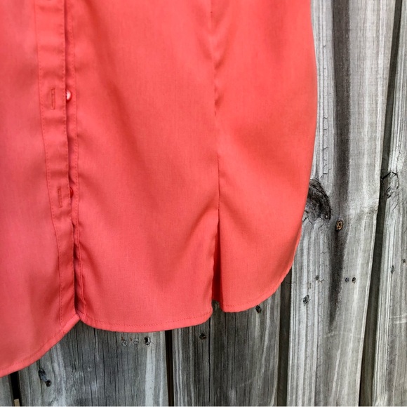 C EST 1946 Coral Shirt Button Up Blouse Sz. XL Lightweight - Picture 5 of 10
